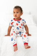 Red, White and Snooze Short-Sleeve PJ set
