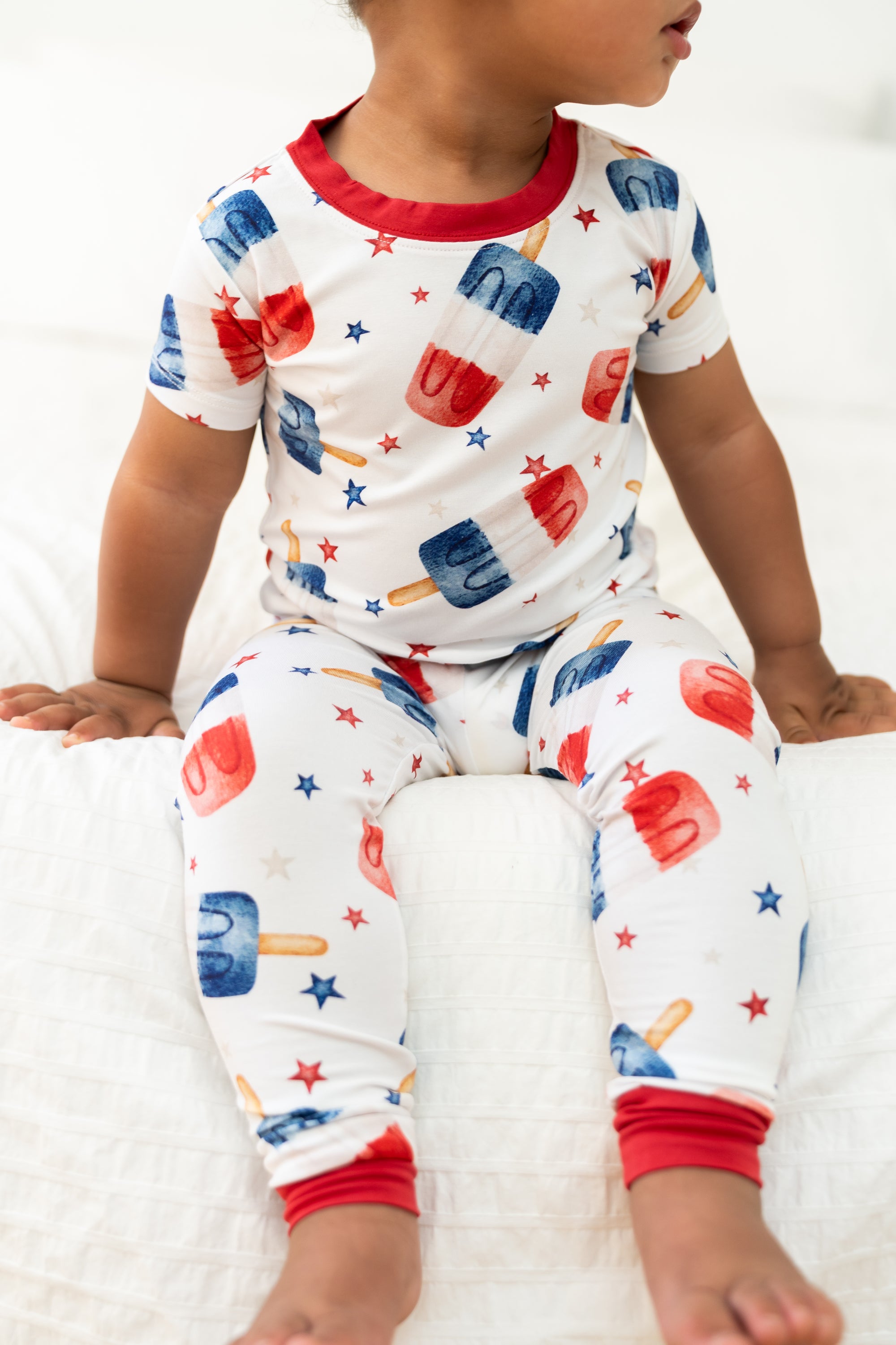 Red, White and Snooze Short-Sleeve PJ set